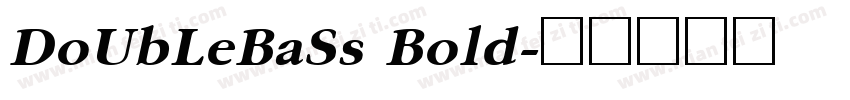 DoUbLeBaSs Bold字体转换